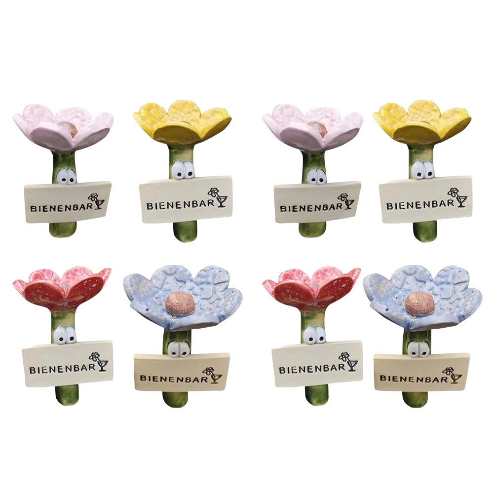 Insect Drinker Resin Fascinating Drinker Simulated Flower Shaped Insect Drinking Tool Bee Drinking Stations Garden Decor