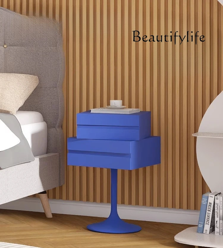 

Tulip bedside table Nordic modern simple home bedroom wall locker storage cabinet