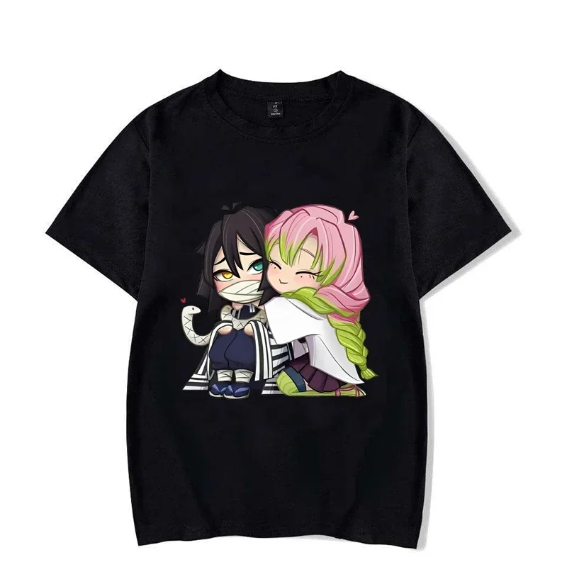 مضحك كانروجي ميتسوري إيغورو أوباناي الكرتون تي شيرت مطبوع زوجين فضفاضة قصيرة الأكمام الجولة الرقبة قميص أنيمي عادية تيز #2