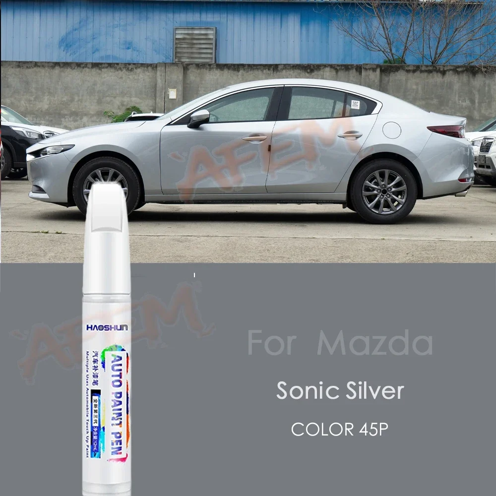 Suitable for Mazda 3 Touch-up Pen Car Car Scratch Repair Paint Pen Machine Gray Pearl Soul Red Crystal Sonic Silver Pearl White