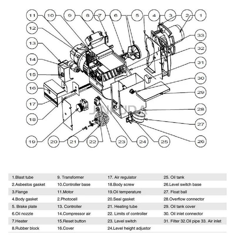 STW120P waste oil burner