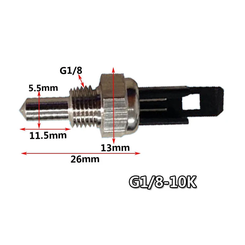 Gas boiler with built-in NTC temperature sensor copper nickel plated temperature sensing probe wall mounted boiler sensor