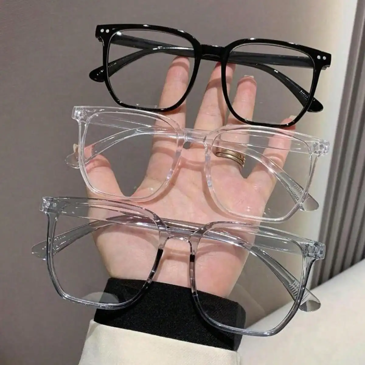 

Glasses Anti-blue Eyes Ladies' Eyes Men's Eyes Fashion Black-rimmed Glasses Anti-blue Eyes