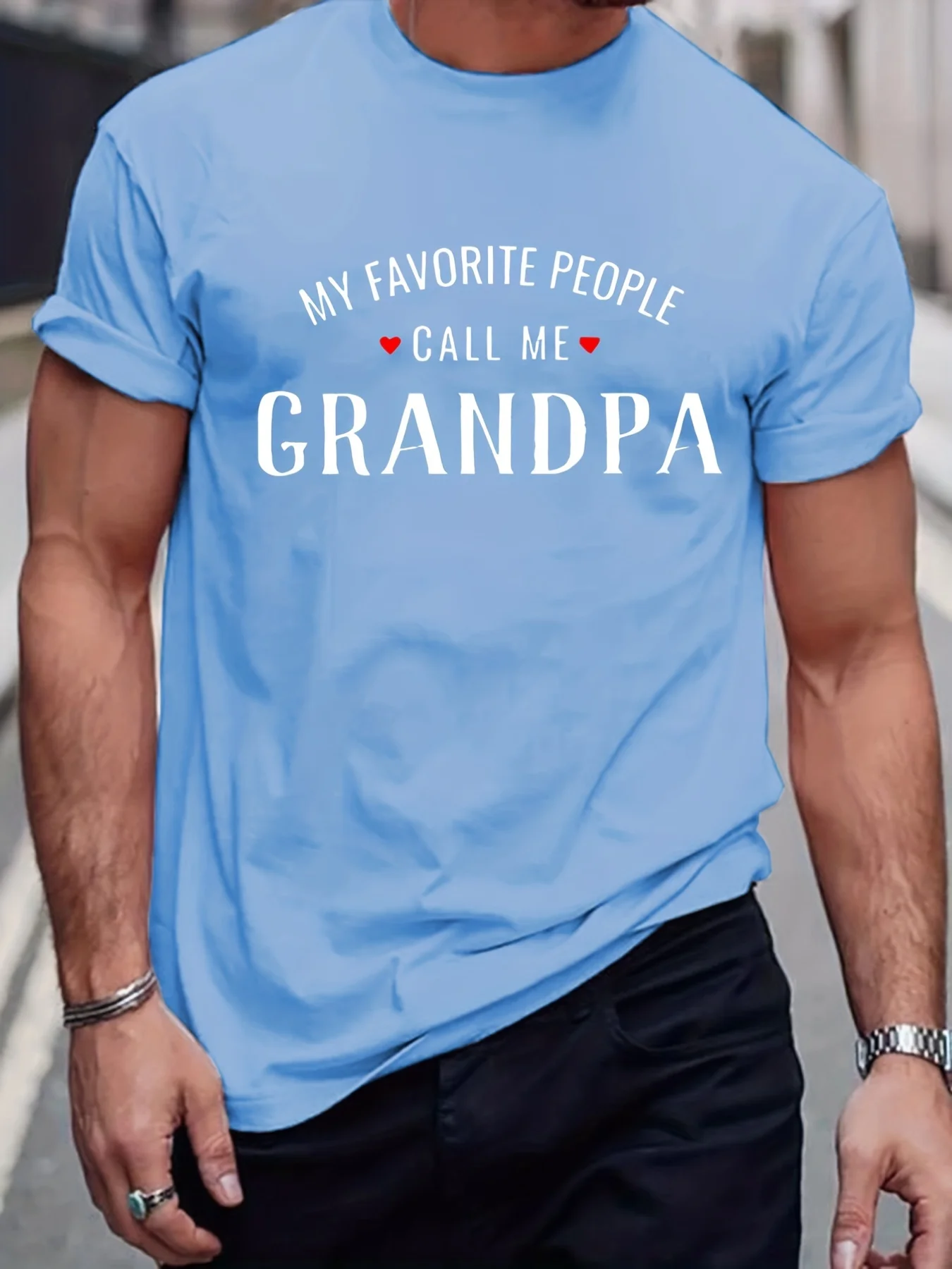 Grandpa Slogan Pattern Print Men\'s T-shirt 100% Cotton Graphic Tee Men\'s Summer Clothes Oversized T-Shirt Men\'s Outfits Trend