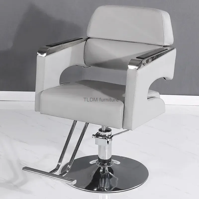 Silla elevadora para salón de belleza, muebles modernos, sillas de barbero de moda de lujo, silla especial para peluquería