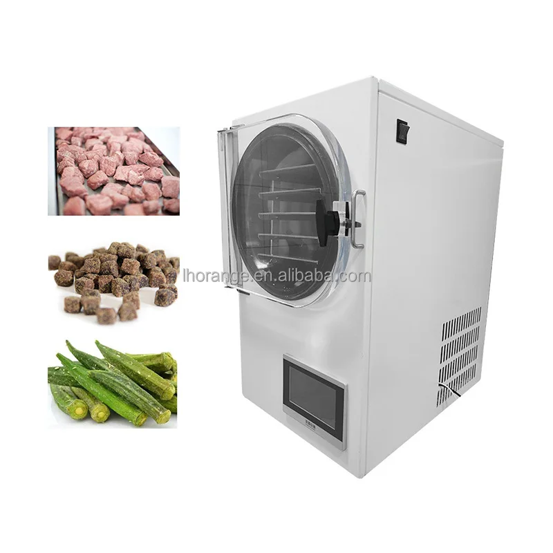 Small Batch Vacuum Fruit Food Freeze Drying Machine Home Use Vegetable Freezer Dryer With Pump For Sale