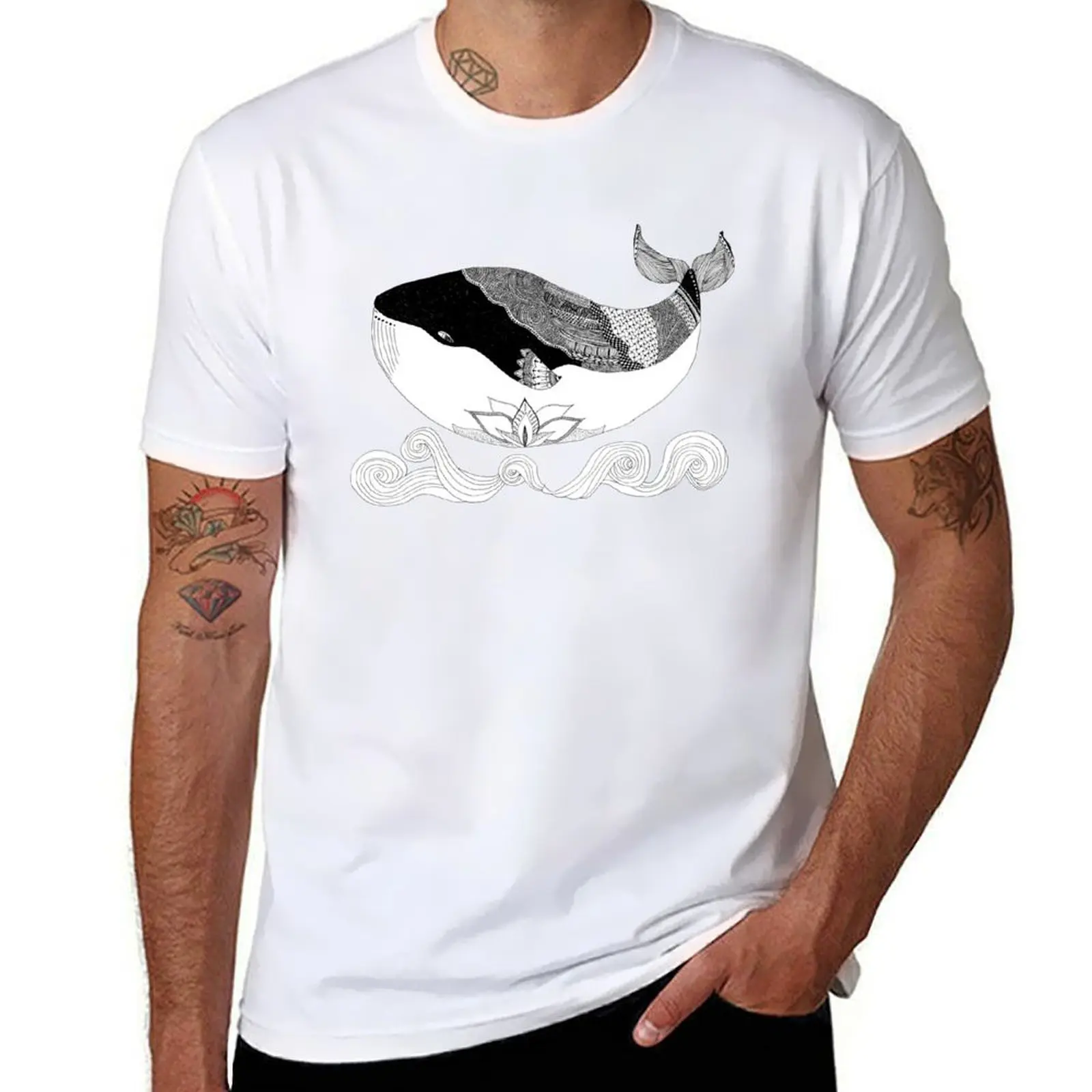 

Whale T-Shirt cotton t shirt man anime t shirts oversize man graphic t shirt T-Shirt