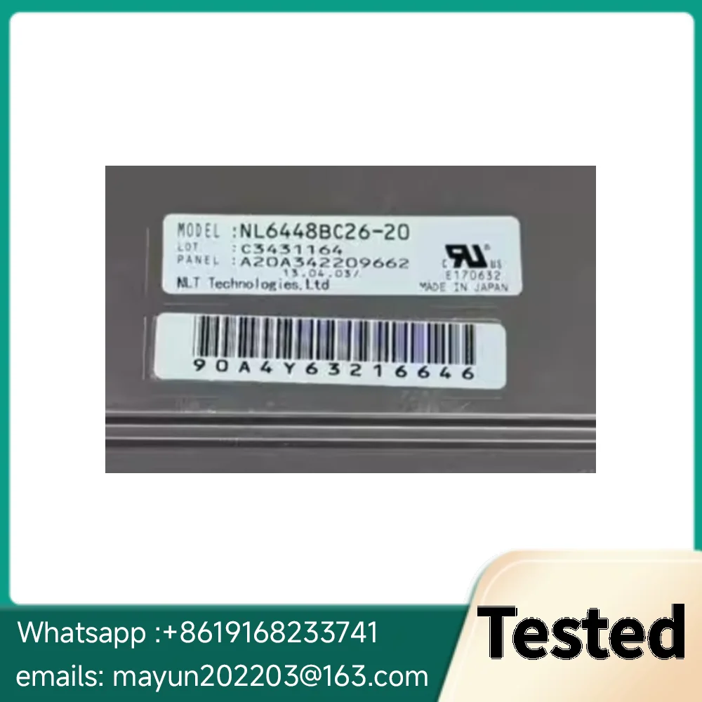 Original Checked 8.4“Inch NL6448BC26-20 Industrial LCD Display Screen Panel 640x480