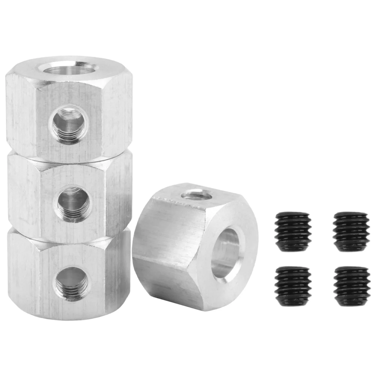 Adaptador hexagonal de cubo de rueda combinador de Metal, piezas de actualización de coche teledirigido, 4 piezas, 5mm a 12mm, para WPL D12 C14 C24 B14 B16 MN D90 D91