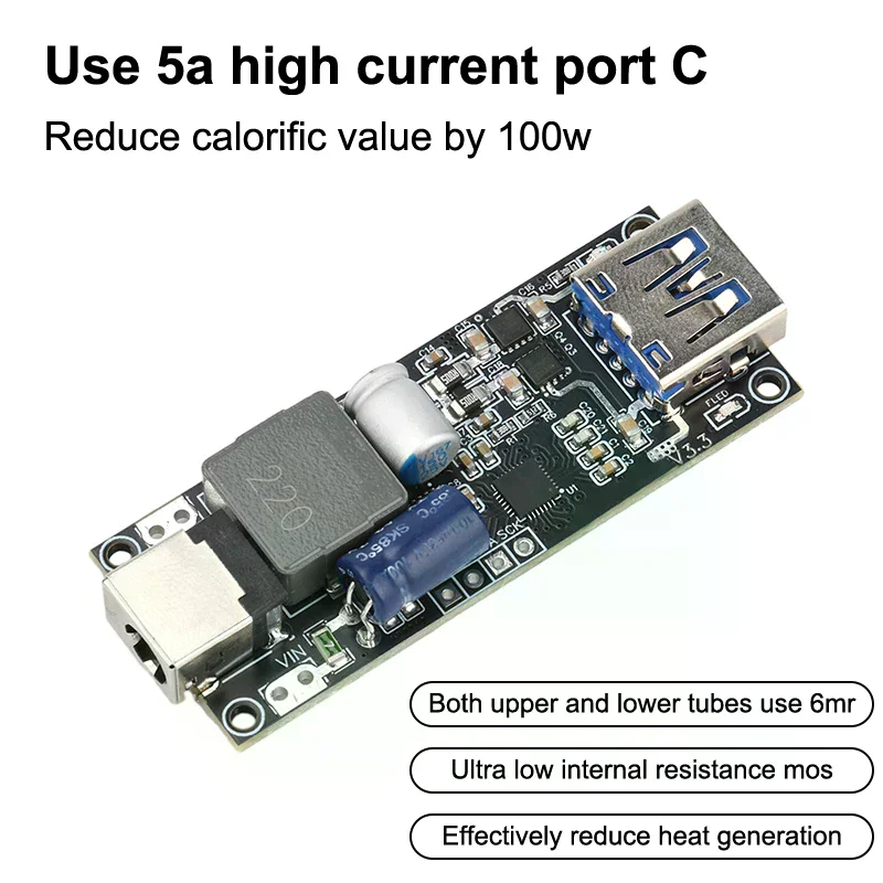 DC 6-30V 100W SW3518 Charging Module Vehicle Desktop Charger Motherboard Multi-Protocol High-Power Quick Charging Module