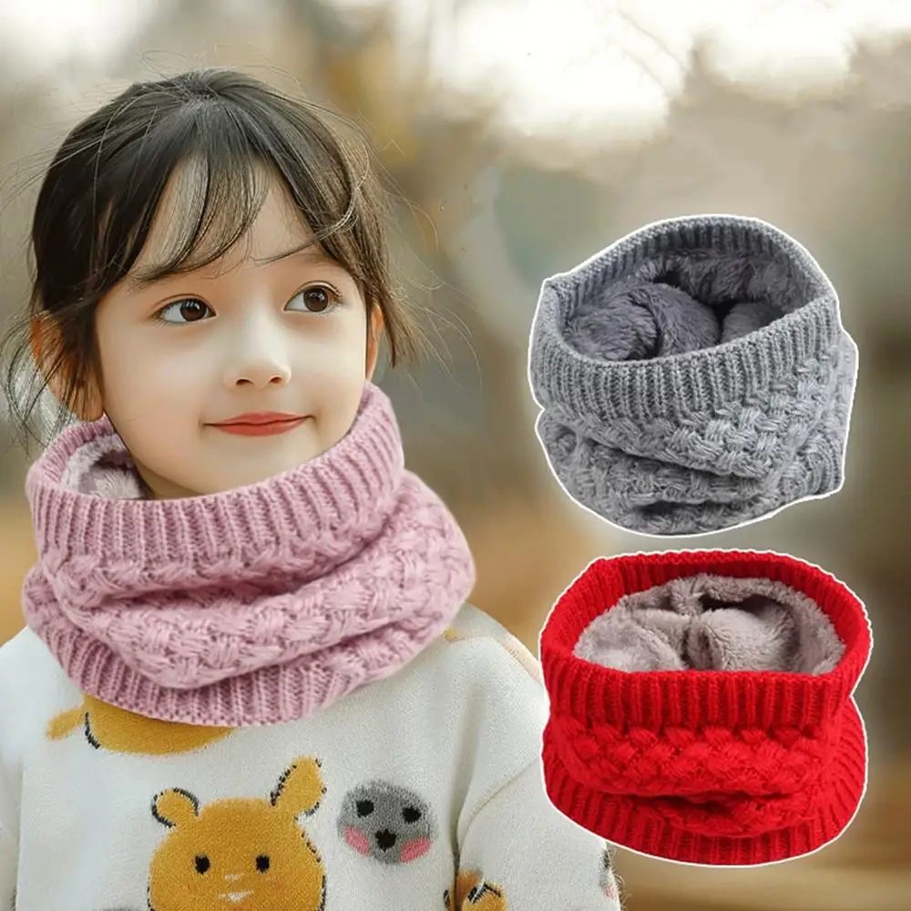 Cold Weather Kids Neck Warmer Windproof Winter Neck Gaiter Face Scarf For Boys Girls Fleece Warm Neckerchief Ski Face Mask Cover