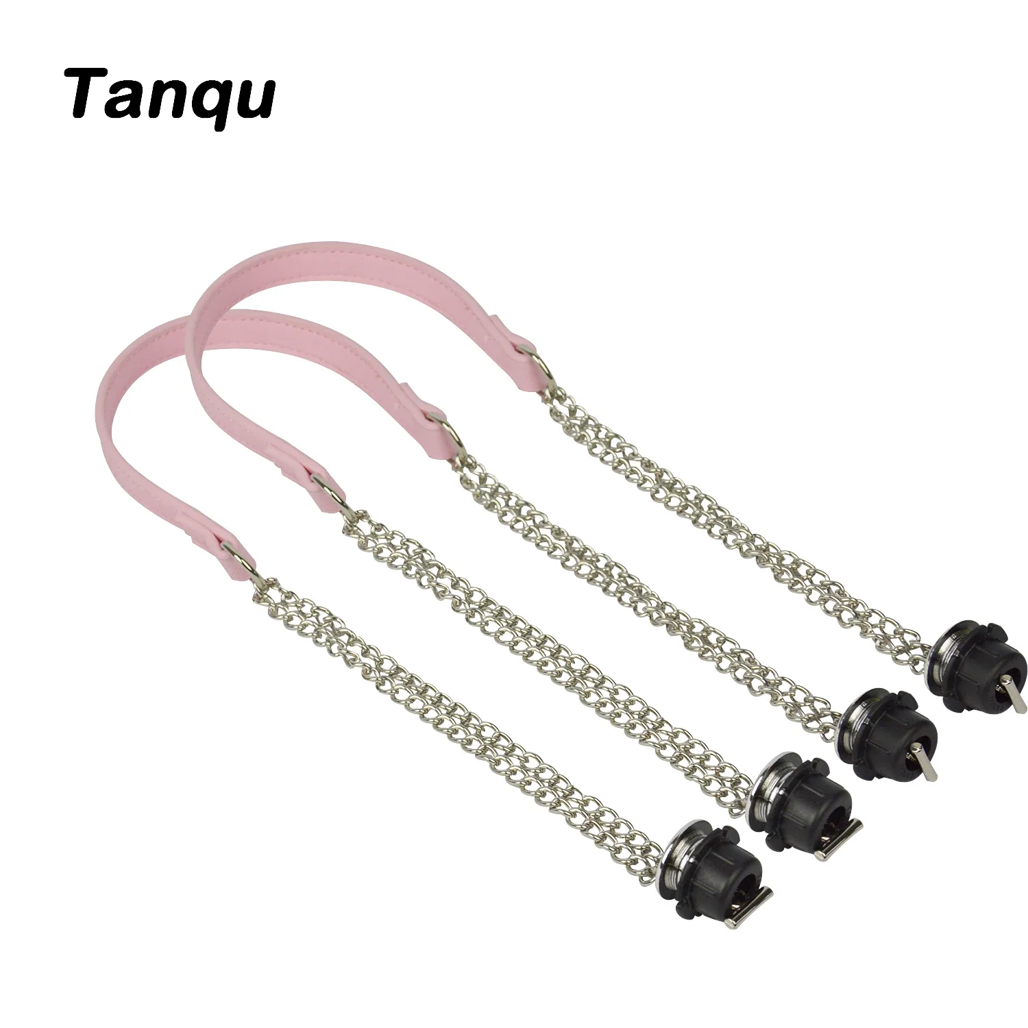 New 1 Pair Obag Silver Long OT Double Chain With Metal Plating Screw For OBag Handle O bag Women Bag Shoulder HandBag