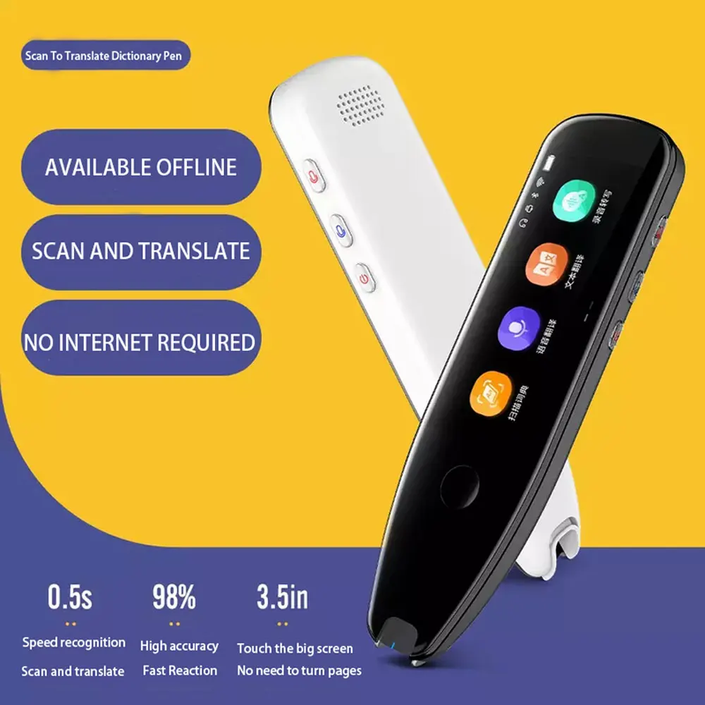 Smart Voice Scan traduttore penna traduzione multifunzionale traduttore di lingue in tempo reale viaggi d'affari all'estero dizionario penna