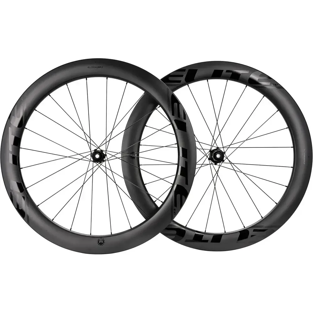 

700c Disc Brake Matte Carbon Fiber Road Bicycle Wheels - 38/50/55/60/82mm Tubeless Clincher