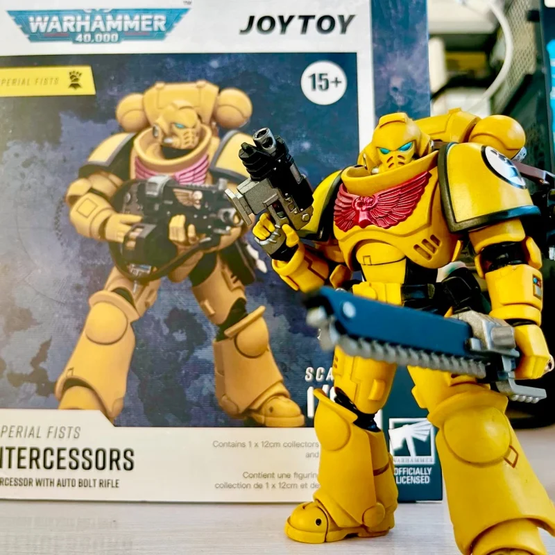 

Joytoy Dark Source Warhammer 40k Imperial Fist Of The Seventh Legion Heavy Arbitrator Galaton Fearless Mech Warrior Model