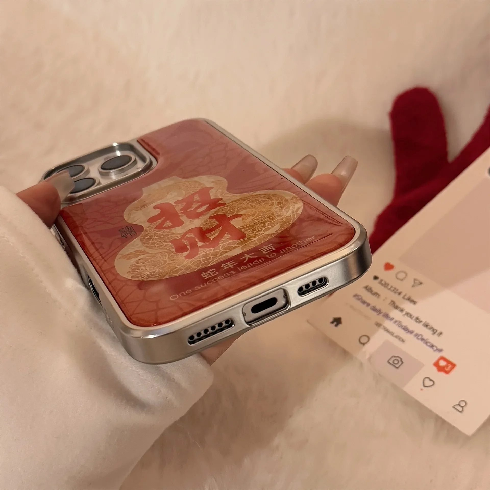 سنة الثعبان 2025 بيثون كالاباش الفن جراب هاتف آيفون 16 15 14 13 12 برو ماكس حافظة لطيف فاخر تصفيح قطرة غراء غطاء