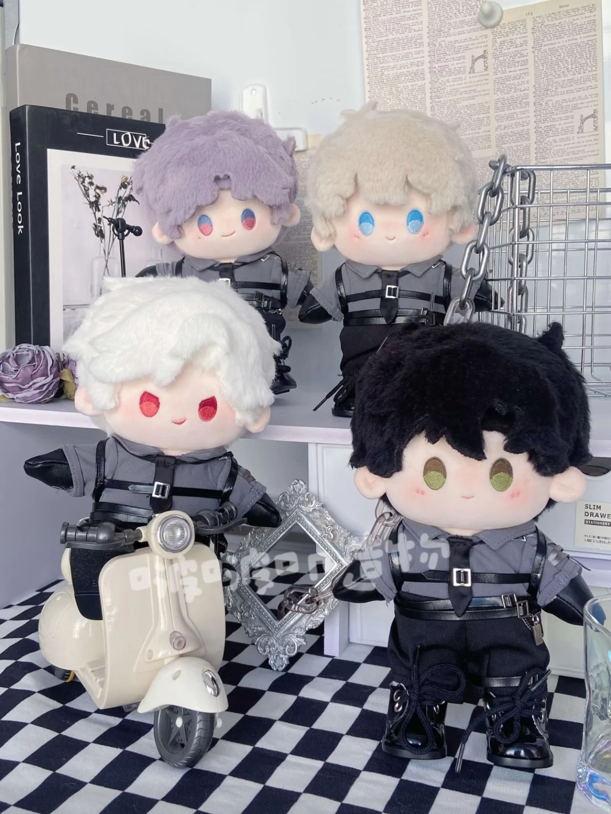 Ropa para muñecas de 20cm, traje de uniforme Love and Deepspace Caleb Rafayel Sylus Zayne Xavier, peluches rellenos, accesorios para muñecas, juguete de Anime K