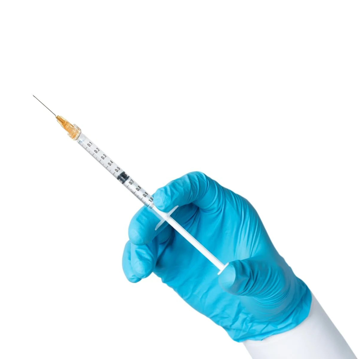 100Pcs 1ml/cc Luer Lock Syringe With Needle 25G 1inch Sterile Individually Package for Scientific Labs, Industrial Adhesives
