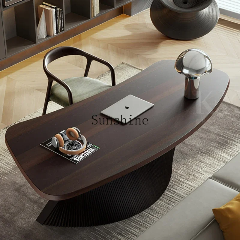 Minimalist desk modern desk home special-shaped design