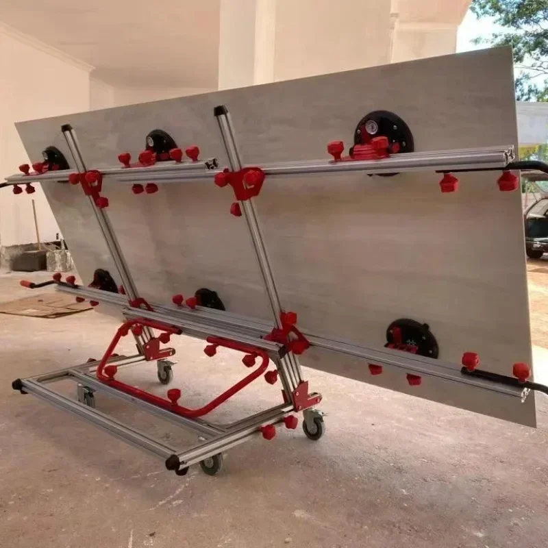 

factory direct sales Tile Carry System With 8 Inch Vacuum Suction Cups Cross Bar And Universal Wheel Ceramic Tile Handling