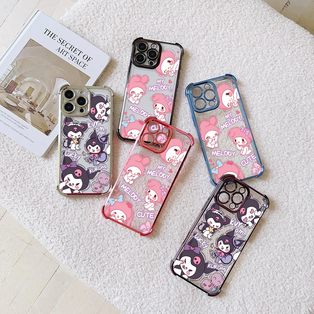 Cute Cartoon K-KuromiS M-MelodyS Case For Infinix Hot 40i 30 30i 10s 9 Play Smart 8 7 Note 40 Spark Go itel A70 Armor Cover