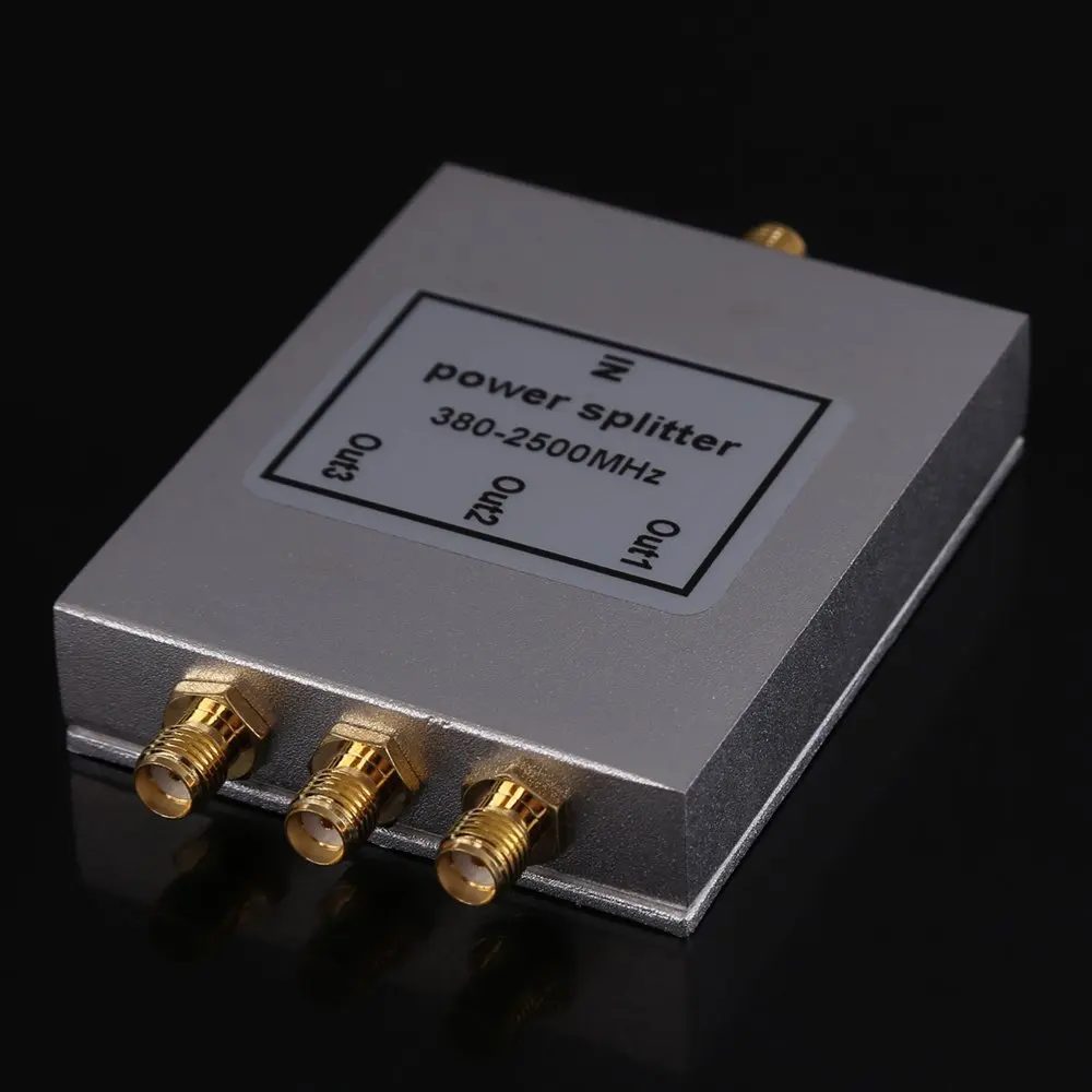 New 3 Way SMA Power Splitter 380mhz~2500MHz,SMA female power divider signal cable splitter female divider