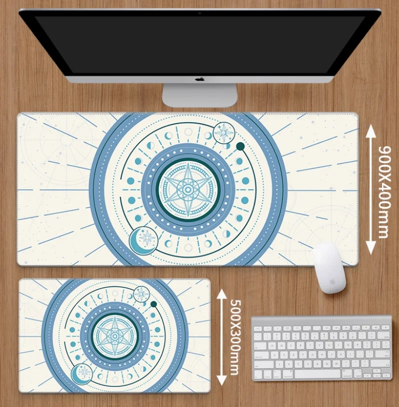 

White Mausepad Gamer Girl Pad on The Table Kawaii Gaming Anime Mouse Mats Keyboard Rug Desk Mat Mause Pad Art Table Mouse Carpet