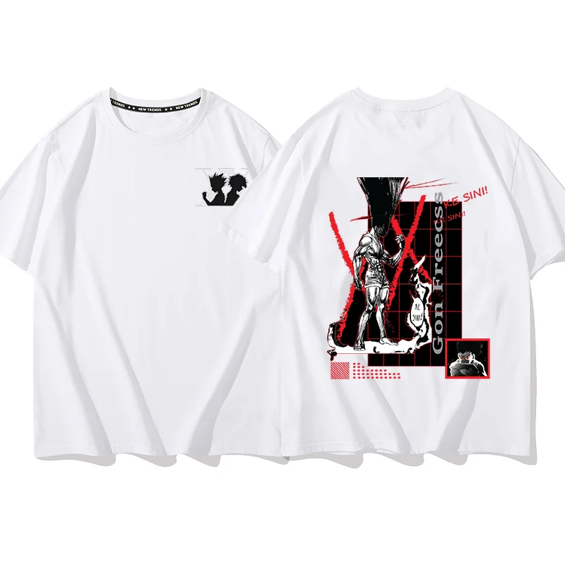 Anime Hunter x Hunter GON FREECSS Print T Shirt Couple student street sports casual T-shirt