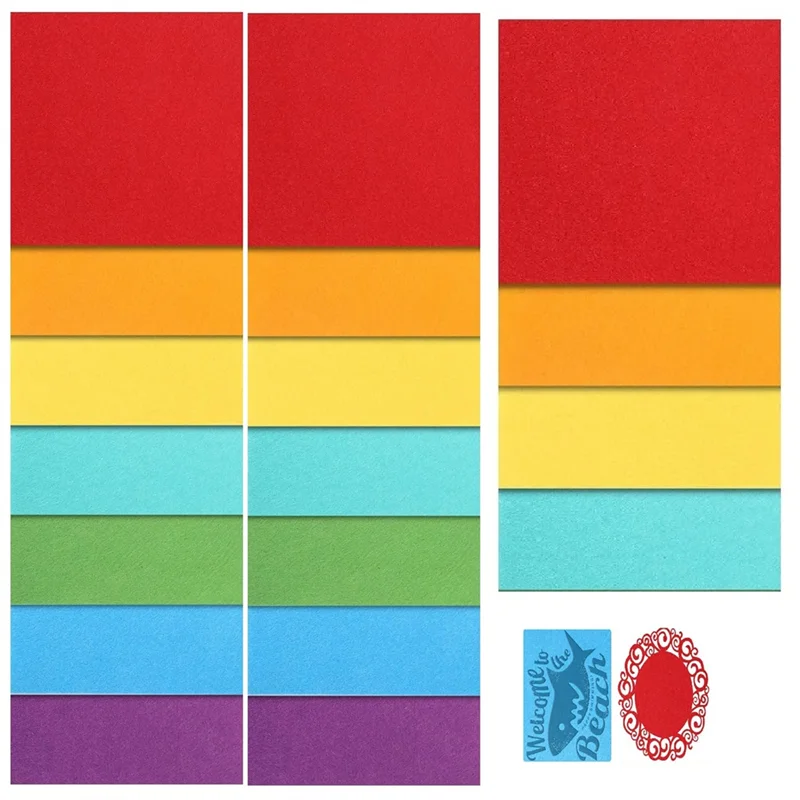 

Новый показано-18 штук материалов с лазерной гравировкой, различные цвета, заготовки из фетра для рукоделия, 5,9 дюйма