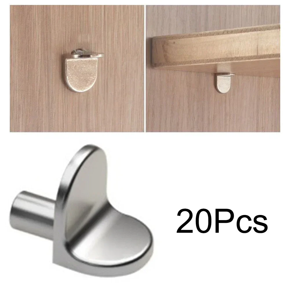 Efficiently Organize With Shelf Support Studs Pegs Pins Plugs Cabinet Bracket Silver 5mm L Shaped (Pack Of 20)