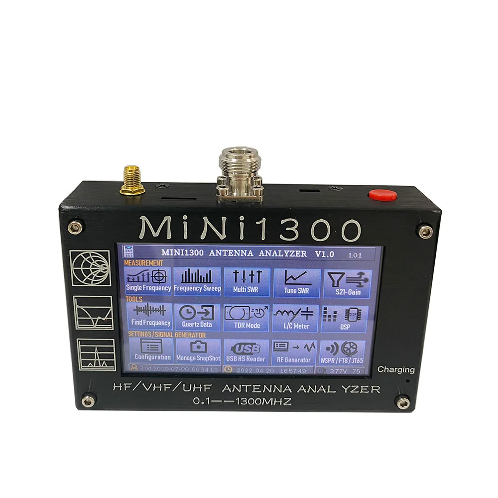 Mini1300 Portable Vector Antenna Analyzer SMA Calibration Kits 0.1 To 1300MHz VNA For HF VHF UHF Bands Analysis Instruments