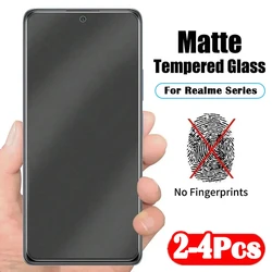 10D Frosted Matte Tempered Glass for Realme C67 C65 C63 C55 C53 C61 C51 C51S V60 V50S V30 V20 GT Master Edition Screen Protector