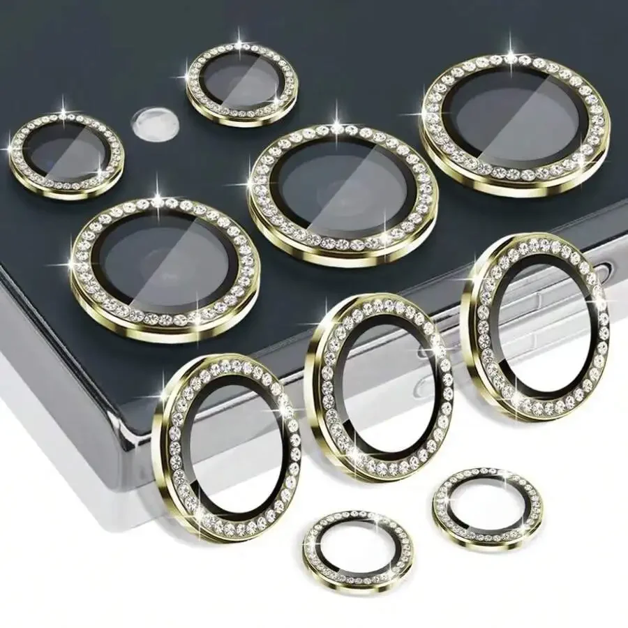 

Diamond Camera Lens Protector Ring Cover Tempered Glass Film For Samsung Galaxy S25 Ultra 5G S24 Plus S23 FE S22 Protective Film