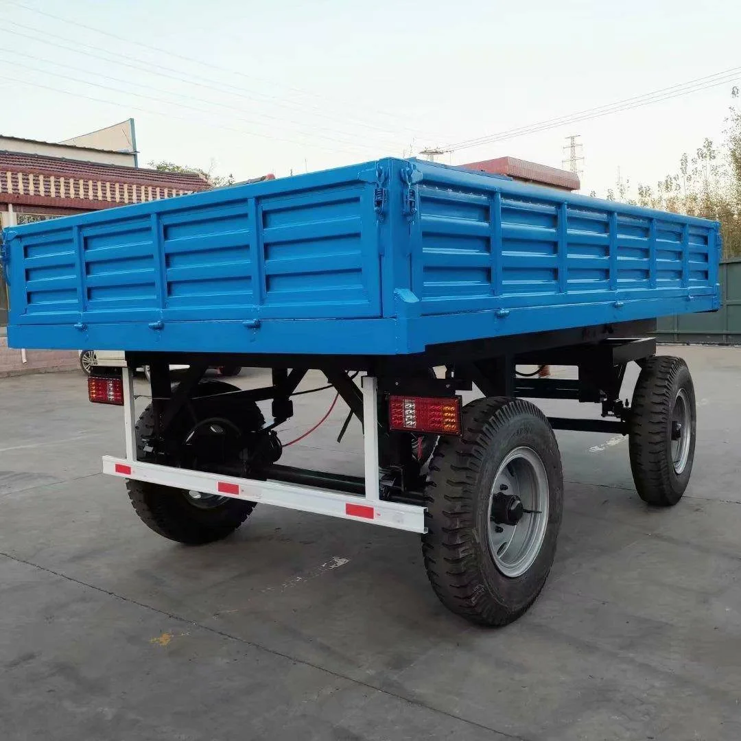 2025Rimorchio di scarico della fattoria del trattore agricolo della macchina del rimorchio di scarico della fattoria da 8 tonnellate poco costoso Rimorchio ribaltabile da 8 tonnellate per il trattore a ruota