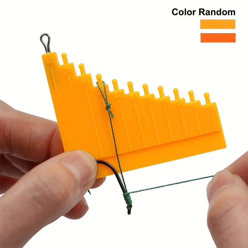 2-Piece European Carp Rig Tying and Line Stripping Tool Set, Specialized Length Measuring Instrument for Making Hair Rigs in Carp Fishing Rigs, Helps Anglers Accurately Control the Distance between the Hook and Bait, Portable Three-In-One Tension Line Stripper, Fishing Tools and Gear Supplies