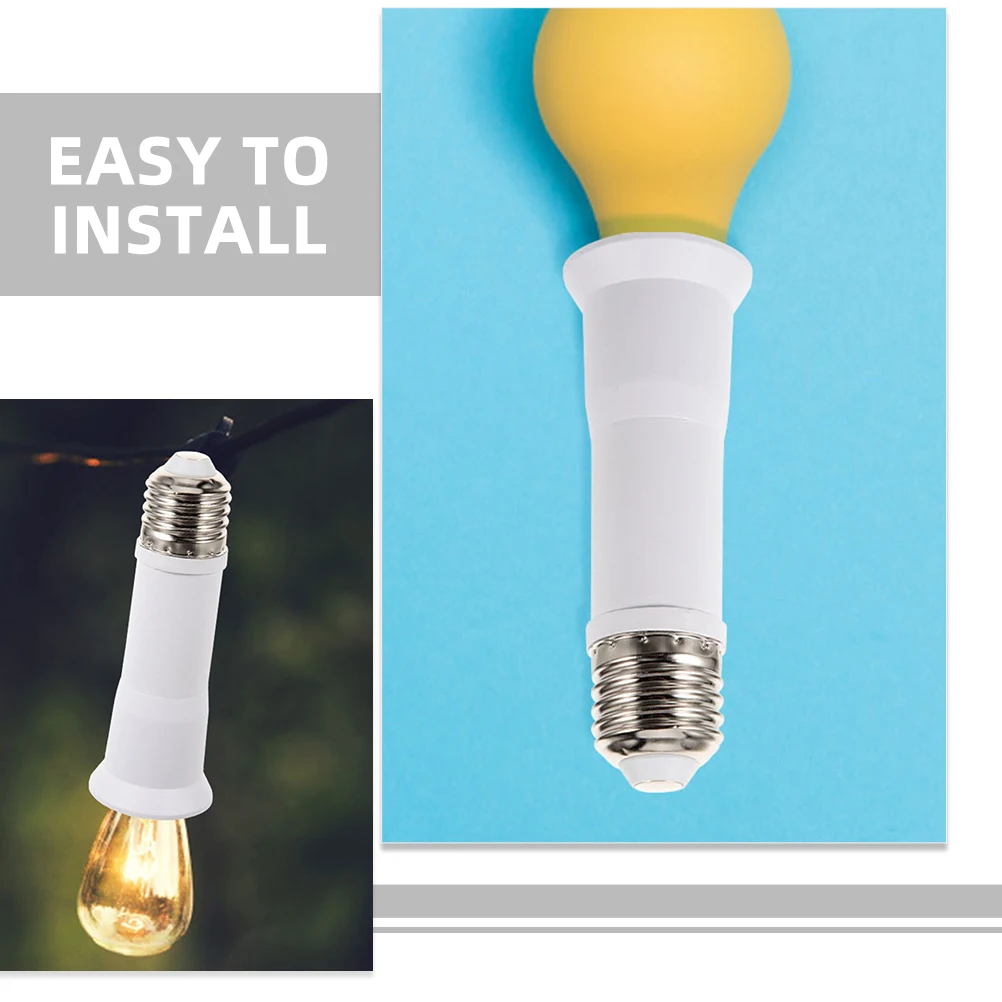 

4pcs E27 Convertible Light Bulb Extender Socket Adapter Stretchable Design for Kitchen Bedroom LED Lamp Supplies