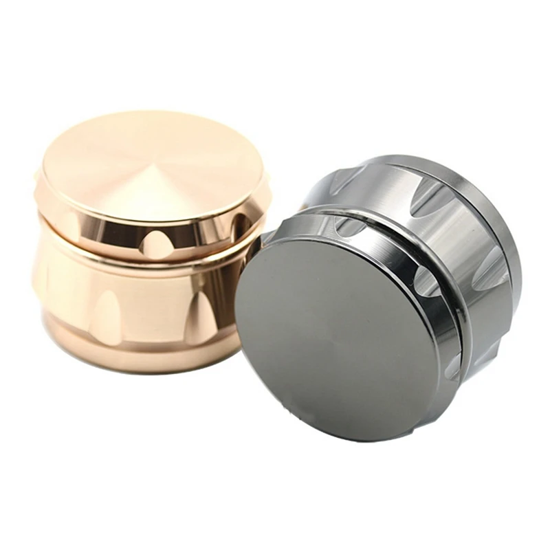 Spice Grinder 4 Layers Grinder 2.5 Inch, Spice Grinder, Food Mill Zinc Alloy Smooth Grinding