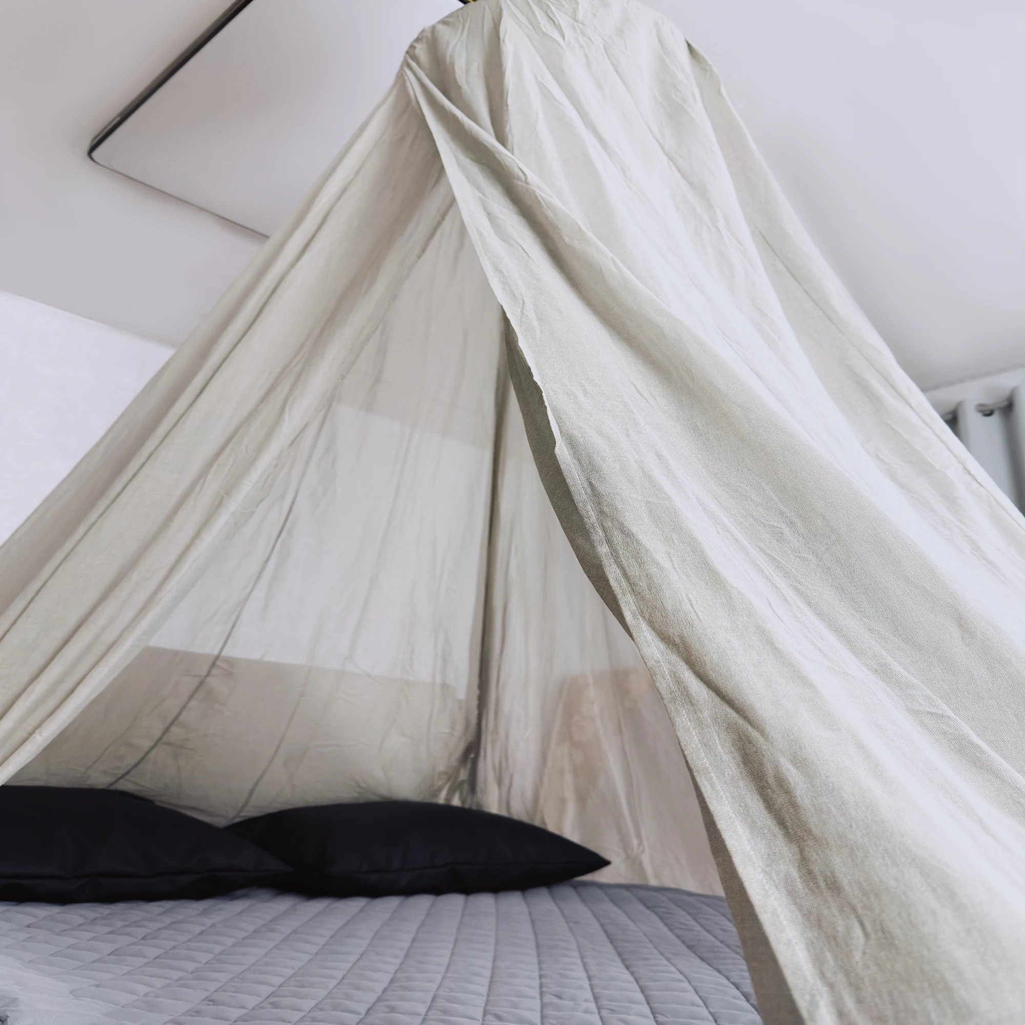 BLOCK EMF Hung Dome Bed Canopy  Electromagnetic Shielding Mosquito Nets For Home