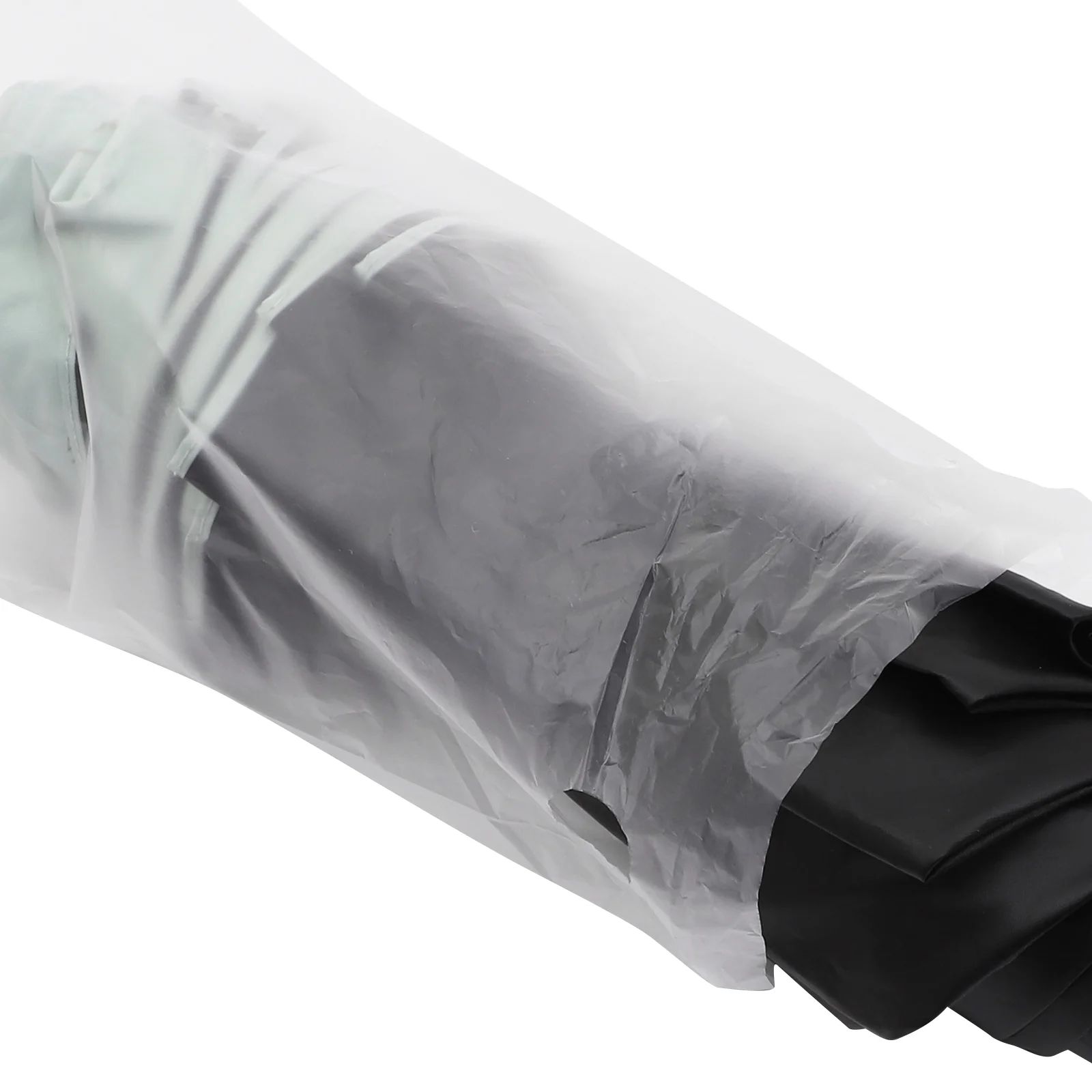 100 Pcs 13x72cm Long Handle Disposable Plastic Umbrella Bags Thin Films Professional Automatic Umbrella Protectors