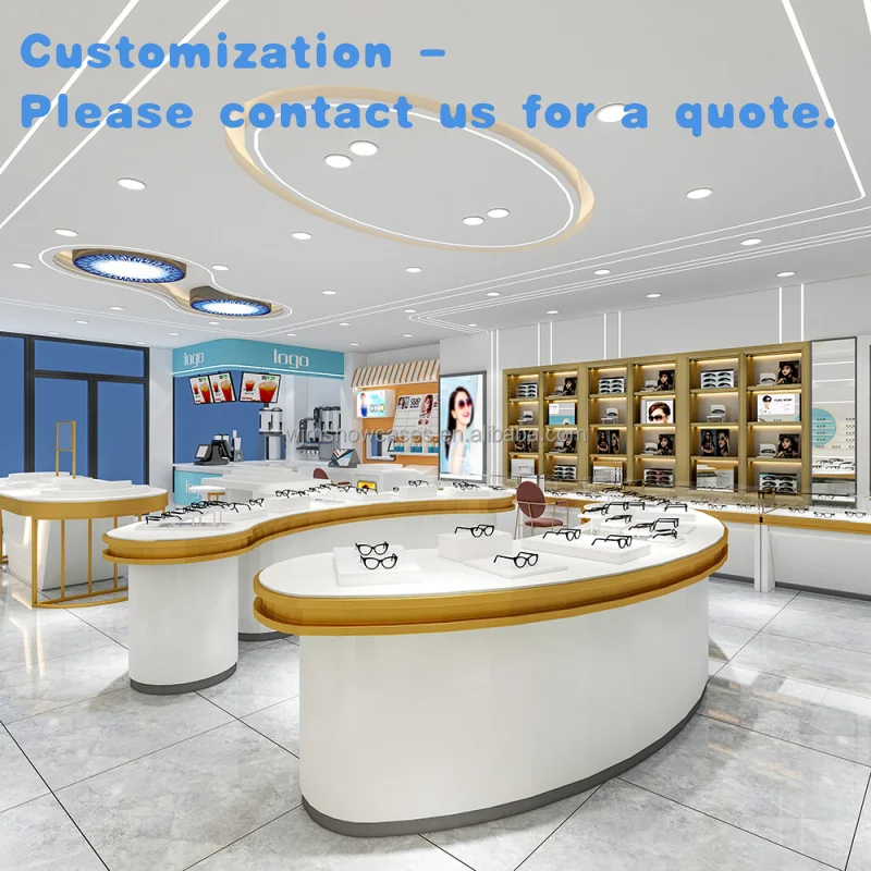 custom.Eyewear Store Interior Design Display Furniture Eyeglass Showcase Glasses Shop Custom Optical Shop Furniture Decorati