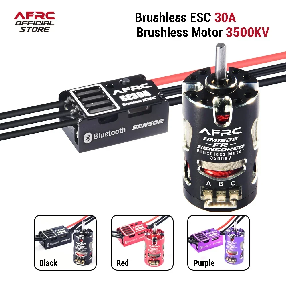 AFRC 30A Programmable Sensor Brushless Power Kit For GL BM AAT RC Car Mini Drift Racing 1/24 1/27 1/28 DIY Assembly Upgrading