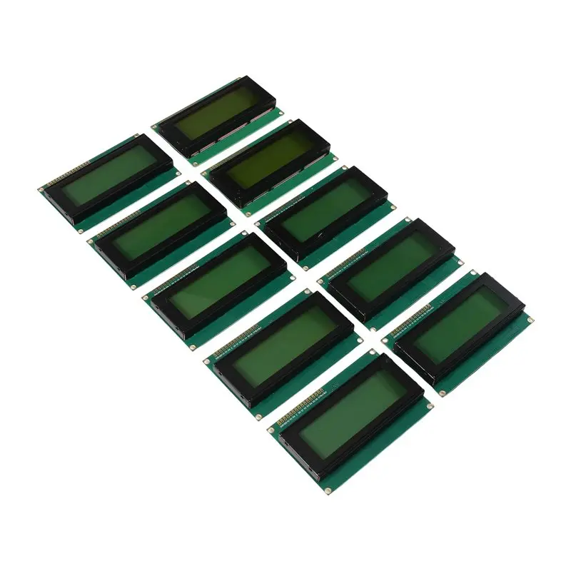 ABKQ-LCD2004 2004 LCD Module 2004 20X4 Character Display IIC I2C Interface 10PCS Green Screen For Arduino Raspberry Pi