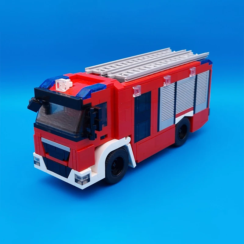 City Vehicle Fire Engine Car MOC Building Blocks Model Bricks Sets Assemble Collection Display Children's Toys Gifts 580PCS