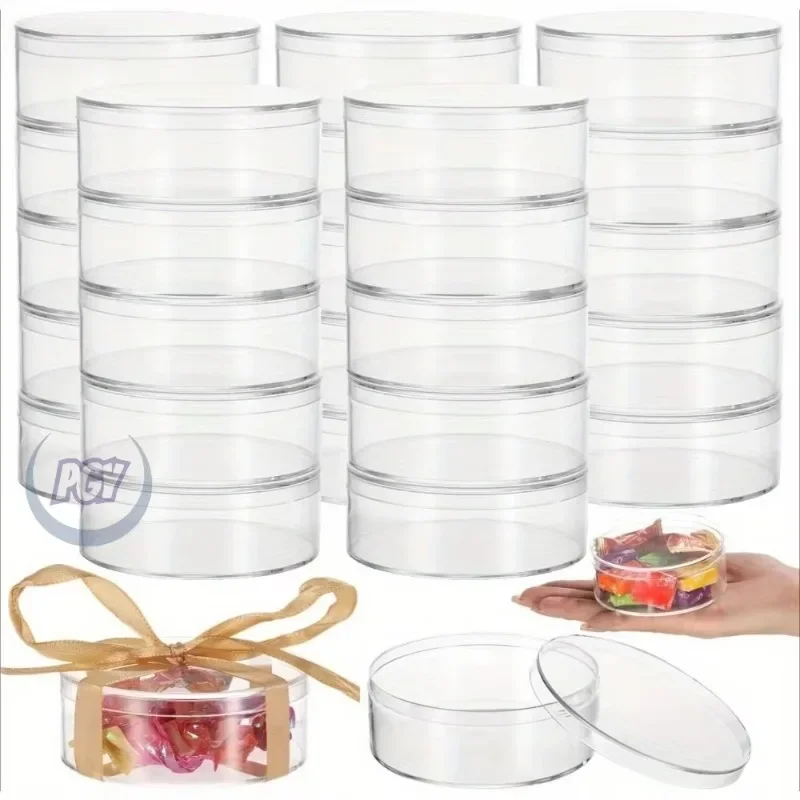 

Высококачественная Новая Прочная Прозрачная Круглая Коробка для Хранения Различных Размеров с Крышкой, Пылезащитная Подарочная Коробка для Украшений и Кукол