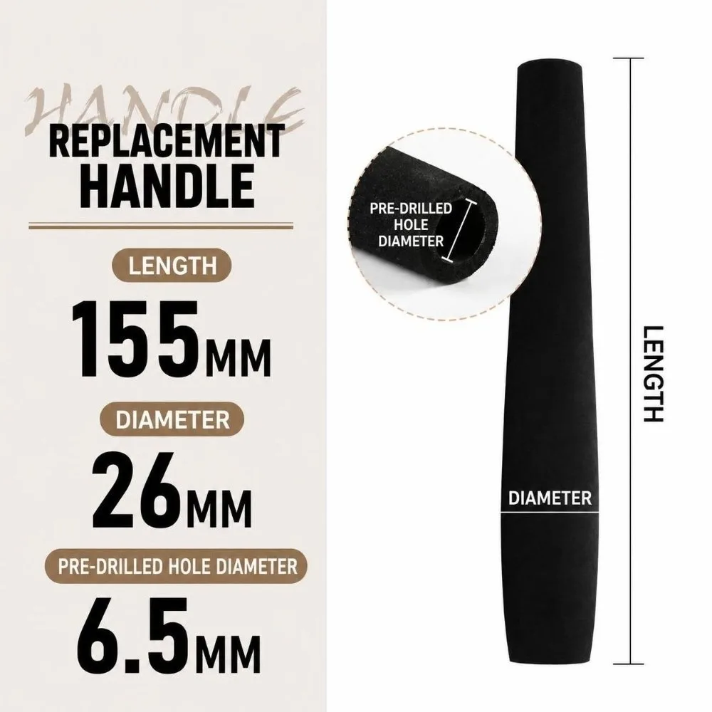 EVA Fishing Rod Handle Mini Size Single Grip Rod Building Grip Comfort Touch Soft Texture Rod Repair Component Raft Fishing