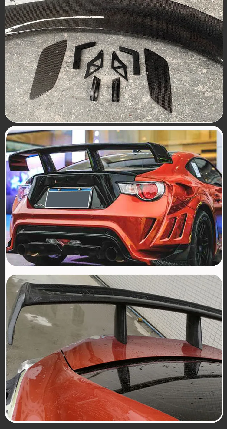 

Suitable for Ford Mustang GT500 Between 2015-2022 Carbon Fiber Tail Fixed Wind Wing, Rear Spoiler