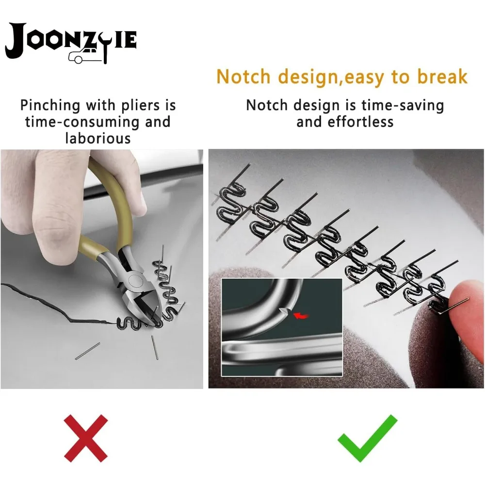 دبابيس لحام بلاستيكية 3000 قطعة طقم لحام بلاستيك، 6 أنواع من دبابيس لحام آلة إصلاح البلاستيك للسيارات لجميع السيارات، 0