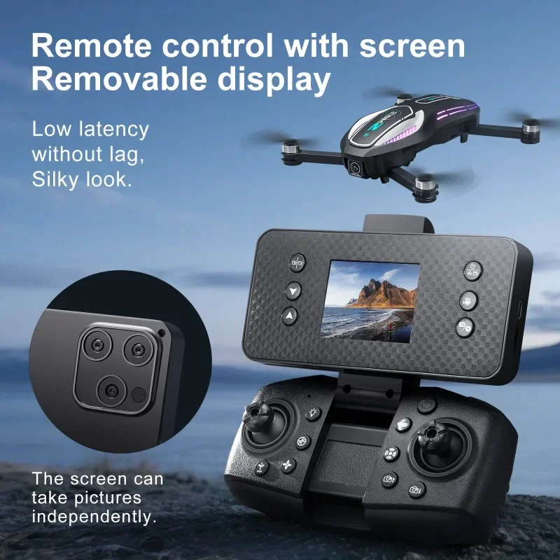 A118 Drone 8K Doppia Fotocamera HD Schermo di controllo Remoto Fotografia Aerea Professionale Evitamento Ostacoli Quadcopter RC Dron Giocattoli