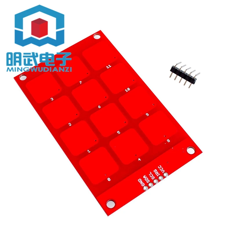 MPR121 Módulo de Sensor táctil capacitivo, botón de detección, teclado