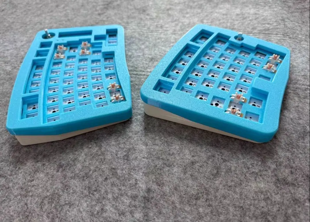 Alice80 kit de teclado com fio split teclado junta 3d ergonomia cores personalizadas hot-swap vail/qmk teclado para jogos leopog swith